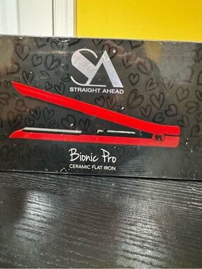 Straight Ahead Bionic Pro Red Ceramic Flat Iron - Women Hair Tool